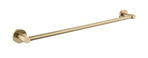 JESS 600mm Single Towel Rail in Brushed Brass