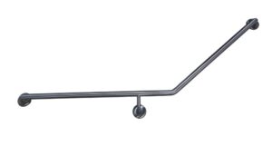 MOBI CARE Curved Grab Rail - Stainless Steel (RH Facing Toilet)