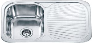 DANTE Single Bowl Sink with Tap Hole and Drainer