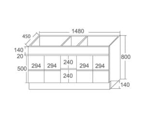 High-quality kitchen cabinet design with precise measurements for custom cabinetry projects. Ideal for builders and DIY enthusiasts looking for durable storage solutions.