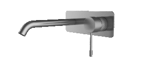 TIARA Basin/Bath Set - Gun Metal