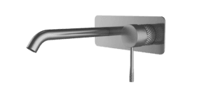 Stainless steel wall-mounted kitchen tap with a lever handle, modern design perfect for home renovation and kitchen upgrade projects.