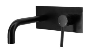 JESS Curved Spout Basin/Bath Set Matte Black