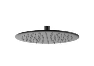 DOCCIA 250mm Round Shower Head - Matte Black