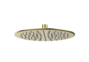 DOCCIA 250mm Round Shower Head - Brushed Brass