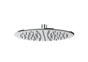 DOCCIA 250mm Round Shower Head - Brushed Nickel