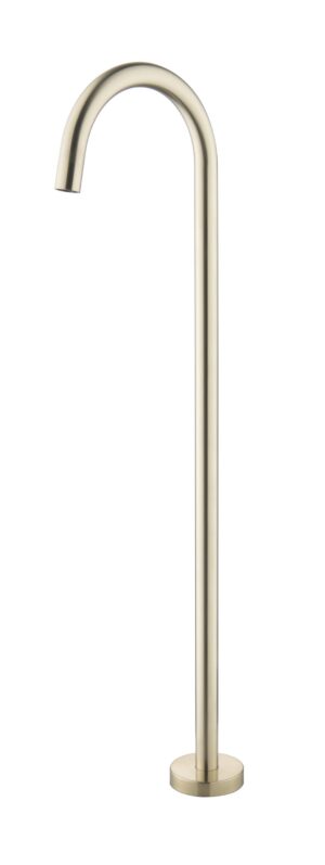 JESS Floor Standing Bath Filler - Brushed Brass