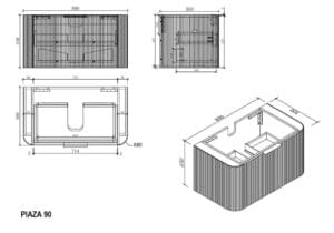 Contemporary bathroom vanity with sleek wooden finish, ideal for modern home renovations, featuring ample storage and durable design, perfect for bathroom upgrade projects.