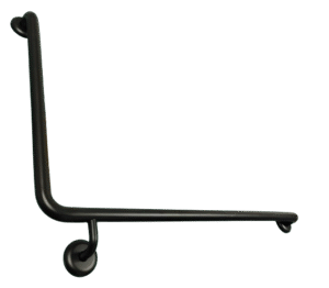 MOBI CARE 950x600mm Grab Rail -  Matte Black (RH Facing Toilet)