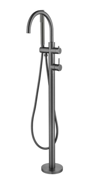 JESS Free Standing Bath Set - Gun Metal