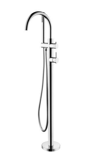 JESS Free Standing Bath Set - Brushed Nickel