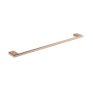 KENZO 600mm Single Towel Rail - Champagne Copper