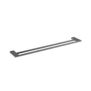 KENZO 750mm Double Towel Rail - Gun Metal