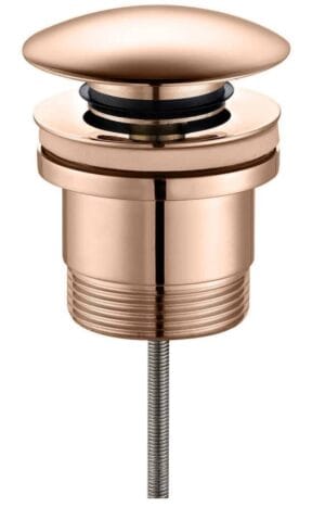 Flush Mount Sink Pop Up Drain – Copper Finish, Durable Bathroom and Kitchen Waste Stopper, Easy to Install for Plumbing & Renovation Projects.