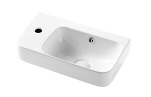 MILAN Wall Hung Basin - Left Hand Tap Hole With Overflow