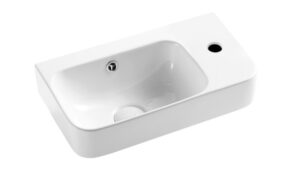 MILAN Wall Hung Basin - Right Hand Tap Hole With Overflow