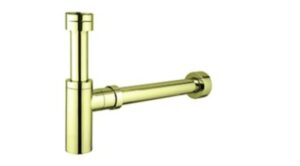 Bottle Trap 32mm or 40mm Top, 40mm Wall - Brushed Brass