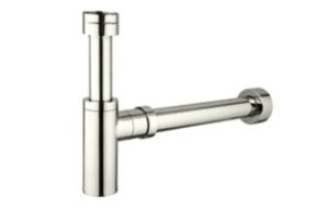 Bottle Trap 32mm or 40mm Top, 40mm Wall - Brushed Nickel