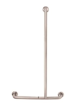 MOBI CARE T Shape Shower Rail - Stainless Steel - Right  Hand