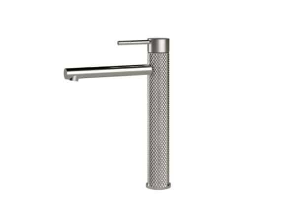 TIARA Tower Mixer – brushed nickel mixer tap modern bathroom tapware