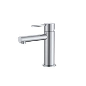 Polished chrome bathroom tap faucet for kitchen or vanity, durable and modern design, ideal for renovation or new installation.