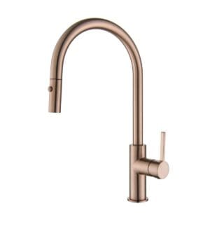 Brushed gold kitchen faucet, modern design, high-quality plumbing fixture, ideal for home renovations and kitchen upgrades, available at Builders Warehouse Online.