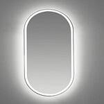 LED oval mirror with backlit illumination, modern bathroom decor, high-quality vanity mirror, stylish and functional home improvement, available at Builders Warehouse Online.