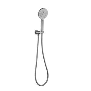 RAINJET Round Shower Head on Bracket - Brushed Nickel
