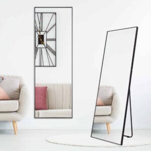 Rectangular Classic Mirror 40cm x 150cm Black