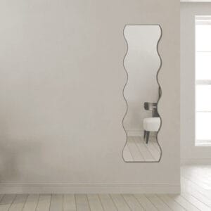 Wavy Timeless Mirror 150cm x 40cm Bronze Frame Wall Mounted Modern Home Décor