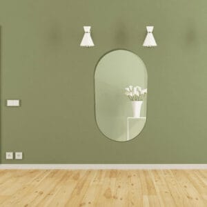 Star Oval LED Mirror 90cm x 50cm Frameless Backlit Dimmable Touch Sensor Bathroom Vanity