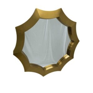 Round Gold Stainless Steel Frame 91cm Wall Mirror
