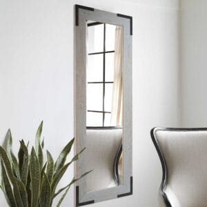 Spiegel Modern Full Height Mirror 173cm x 61cm Silver Grey Wall Mount Rectangular