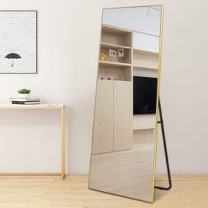 Rectangular Full Length Mirror 120cm x 200cm Gold Large Modern Floor Mirror