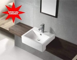 Luna Semi Recessed Basin
