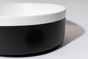 Colour Plus-37 Round Above-Counter Basin – Matte White