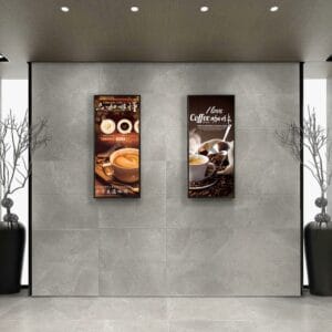 Magic Stone porcelain tile with textured marble-look finish