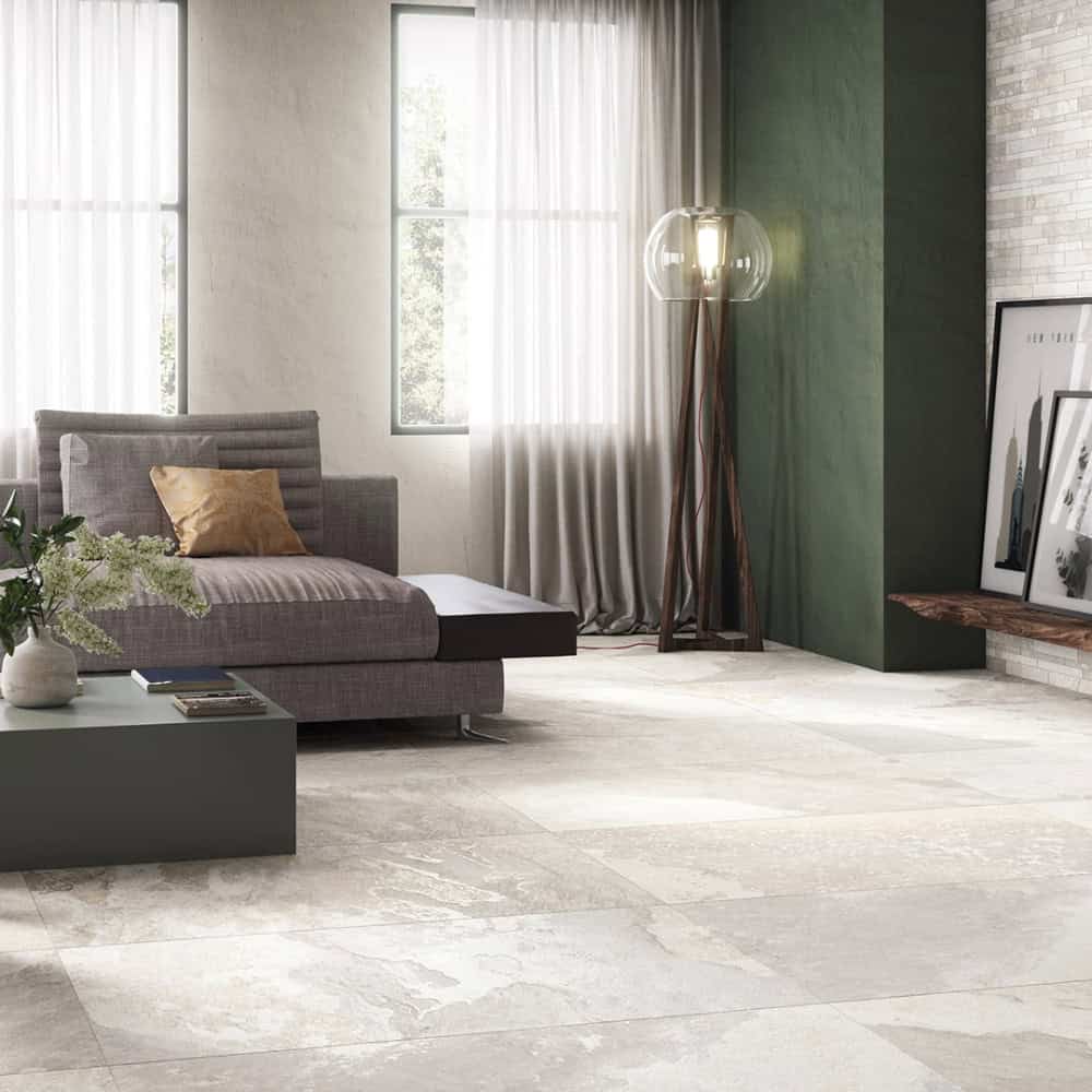 Slaty premium Italian porcelain tile showcasing modern slate look