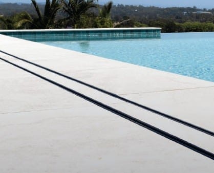 Tile insert drains installed in a luxury bathroom in Australia