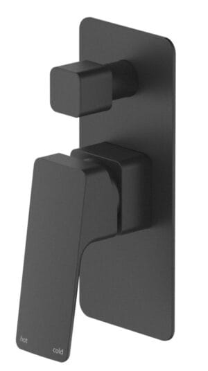 Tiago Shower Mixer Diverter - TRIM KIT ONLY - Black