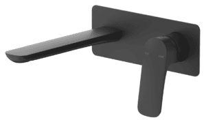 Kaza Wall-Spout Combo - 1P - TRIM KIT ONLY - Black