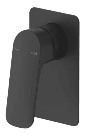 Kaza Shower Mixer - Square Plate - TRIM KIT ONLY - Black