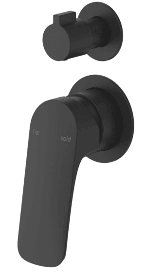 Kaza Shower Mixer Diverter - 2P - TRIM KIT ONLY - Black