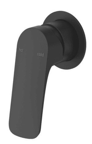 Kaza Shower Mixer - Round Plate - TRIM KIT ONLY - Black