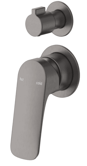 Kaza Shower Mixer Diverter - 2P - TRIM KIT ONLY - Gunmetal