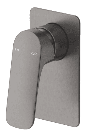 Kaza Shower Mixer - Square Plate - TRIM KIT ONLY - Gunmetal