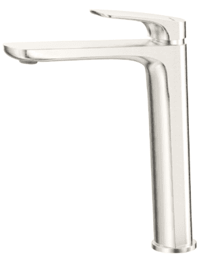 Kaza Tall Basin Mixer - Brushed Nickel