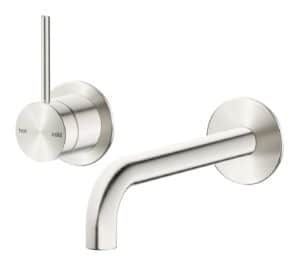 Mica Wall-Spout Combo - 2P - Reverse - TRIM KIT ONLY - Brushed Nickel