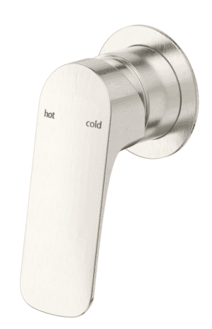Kaza Shower Mixer - Round Plate - TRIM KIT ONLY - Brushed Nickel