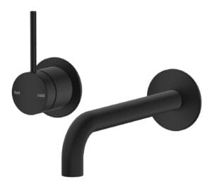 Mica Wall-Spout Combo - 2P - Reverse - TRIM KIT ONLY - Black